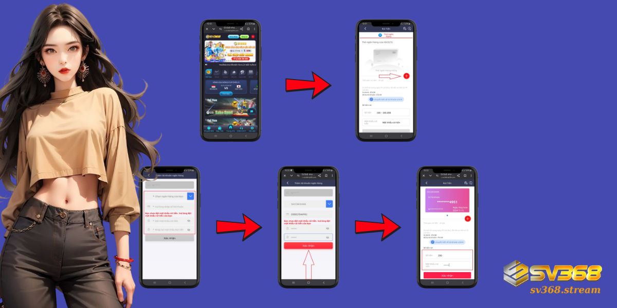 Hướng dẫn cách rút tiền SV368 về ngân hàng an toàn, bảo mật