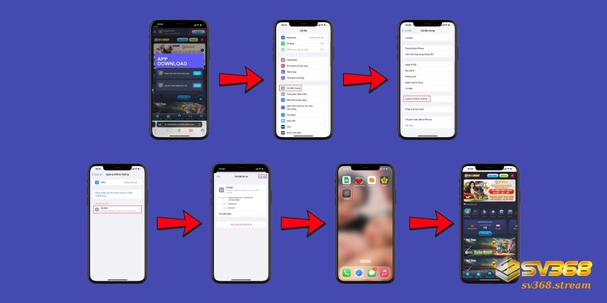 Tải app SV368 cho iOS